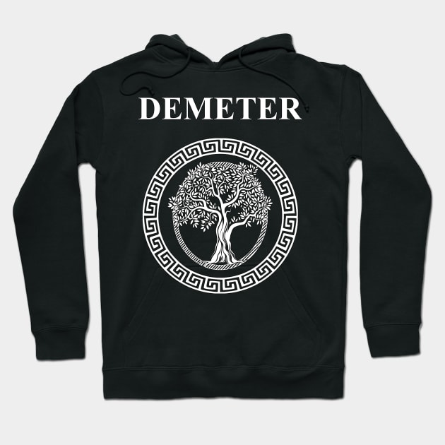 Demeter Greek Goddess of Fertility Growth and Life Hoodie by AgemaApparel